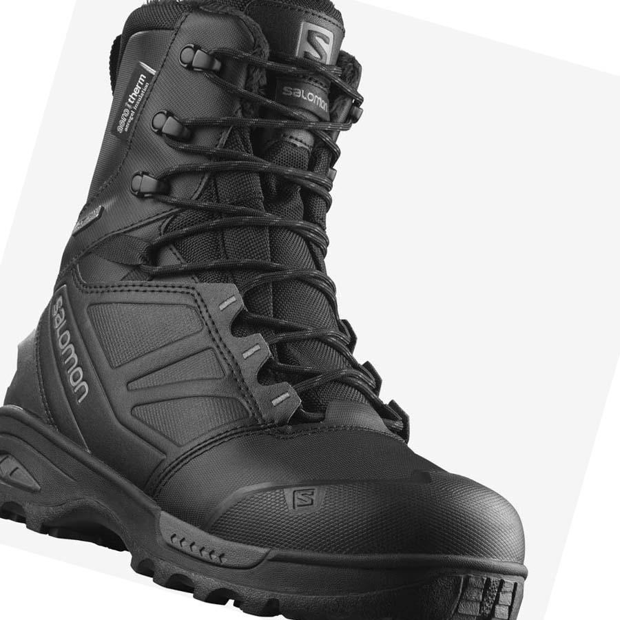 Salomon TOUNDRA PRO CLIMASALOMON™ WATERPROOF Téli Csizma Férfi Fekete | HU 2243KOR